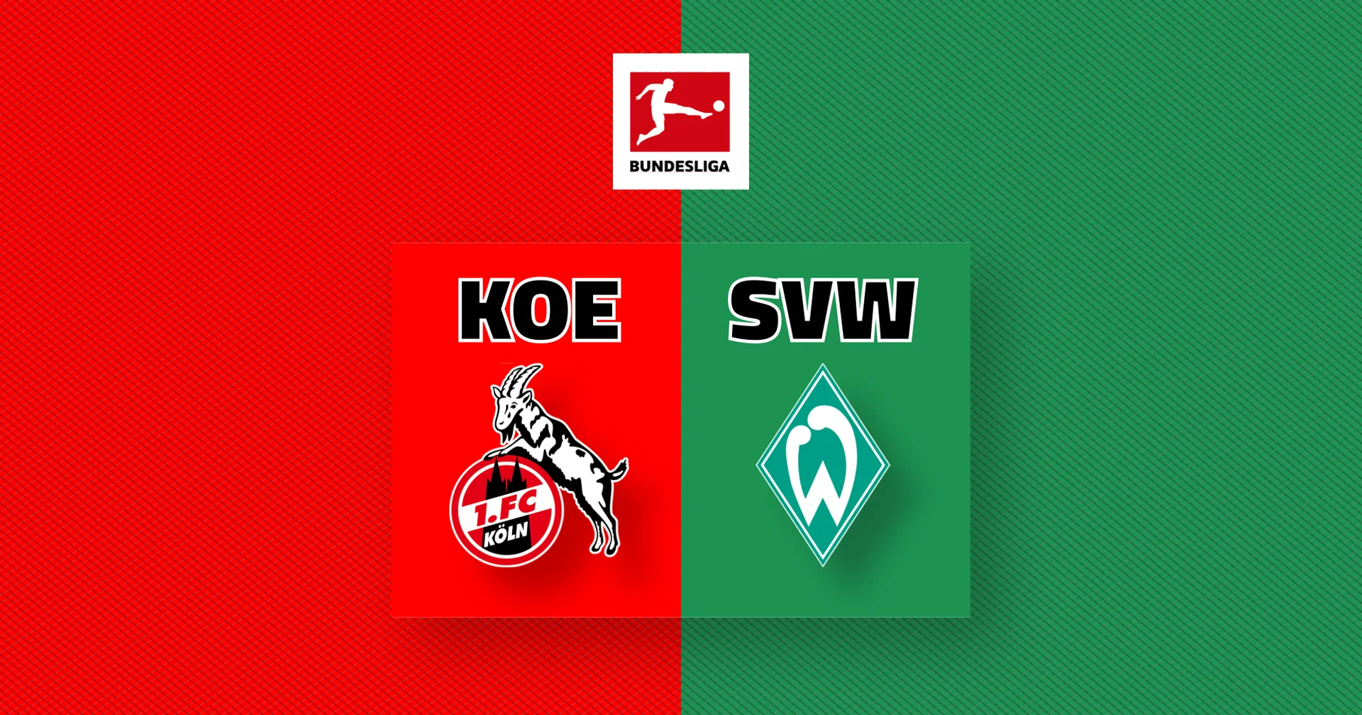Übersicht 1. FC Köln - SV Werder Bremen 3:1 | 29. Spieltag, Bundesliga